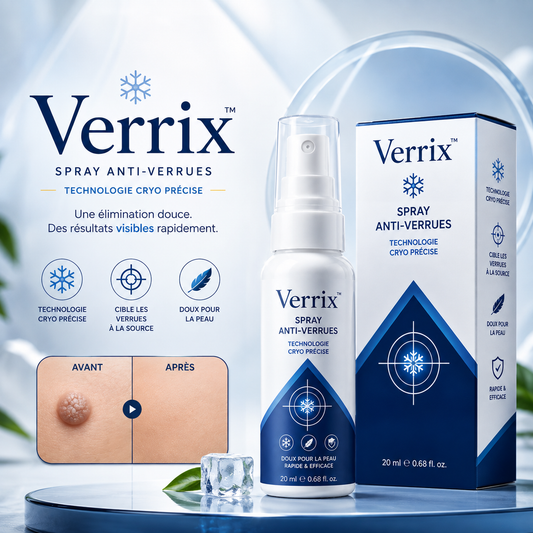 Verrix™ Spray Anti-Verrues | Technologie Cryo Précise pour une Élimination Douce et des Résultats Visibles Rapidement