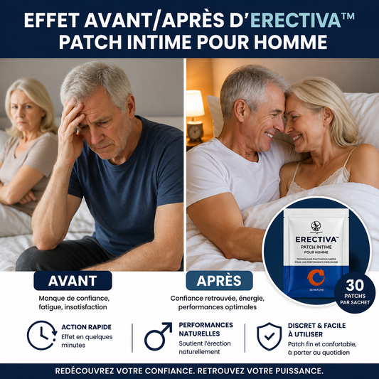 Erectiva™ Patch Intime Homme | Technologie d'Activation Rapide pour une Performance Masculine Prolongée dure comme de l’acier en 5 minutes